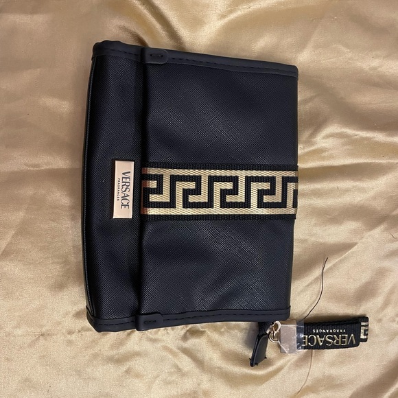 Versace Handbags - Versace Black and Gold Geometric Bag NWOT